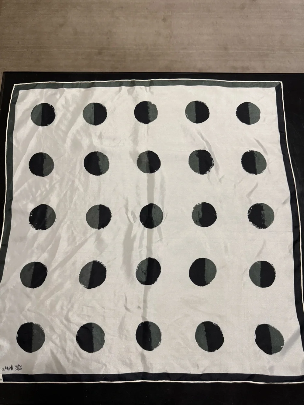 Vera Neumann Square Polka Dot Silk Blend Scarf